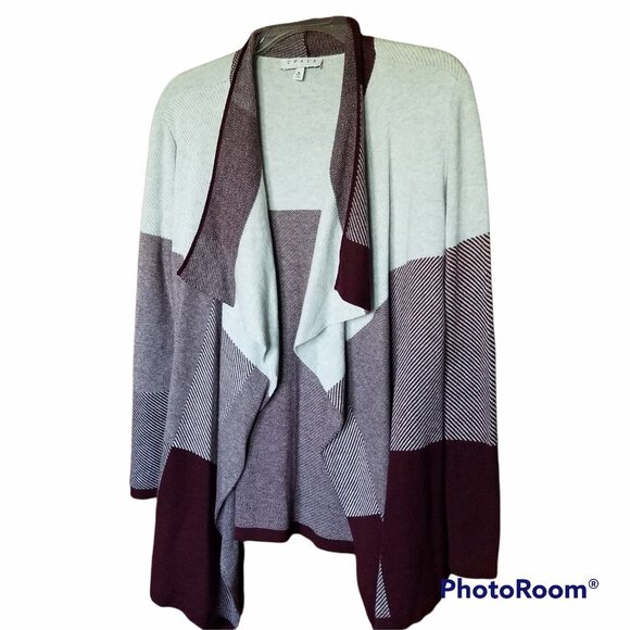 Chaus New York Open Waterfall Cardigan Sweater - Picture 2 of 12